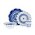 Serviesset Majolica Golven - 1 persoons -  Porselein - 4-delig