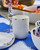 Serviesset Blauw Bloesem - 6 persoons -  Porselein - 24-delig