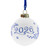 Kerstbal 2026 - Delfts blauw - Keramiek - 7 cm