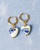 Earrings Hearts - Delft Blue - Ceramic - 4 cm