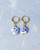 Earrings Beads - Delft Blue - Ceramic - 3,5 cm