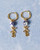 Earrings Windmill - Charm - Gold - 4 cm