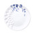 Breakfast Plate Blauw Vouw - Porcelain - 21 cm
