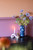 Cilindervaas Blauw - Cabinet des Fleurs - Keramiek - 26 cm