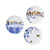 Wall Plates Set City Birds - Ceramic - Set of 3