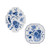 Wall Decor Set Appliques - Cabinet des Fleurs - Ceramic - Set of 2