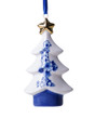 Kerstornament Kerstboom Ster - Keramiek - 9,5 cm