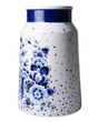 Melkbusvaas Blauwe Stip - Groot - Keramiek - 30 cm