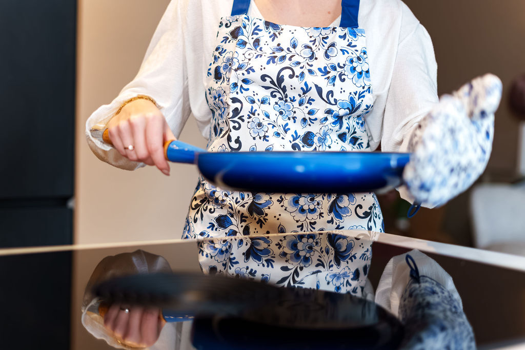 Keukentextiel met bloemenprint