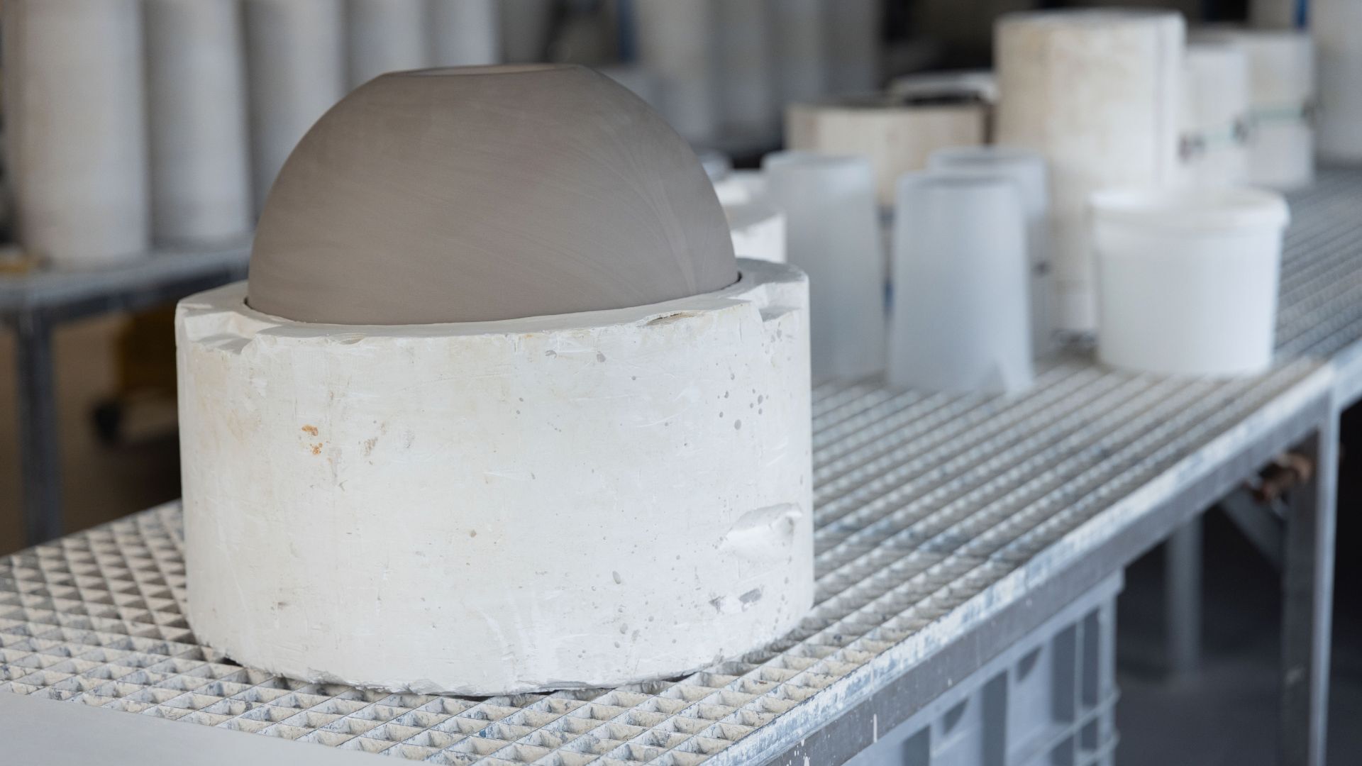 Plaster casting mould (master model) for Delft blue