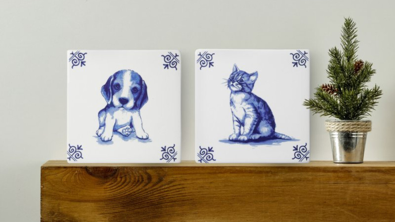Delfts blauwe tegeltjes