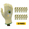 Guante Resistente al Corte A4 Kevlar® + Fibra de Vidrio GOLDEN EAGLE 11000 PAQ 12 PARES