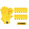 Guante Resistente al Corte Kevlar Amarillo T-L MCR 9390 PAQ 12 PARES