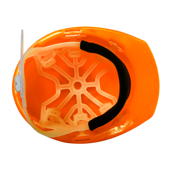 Casco Tipo Cachucha Dieléctrico con Suspensión Plástica de 6 Puntos Naranja JYRSA WW-2004ANK