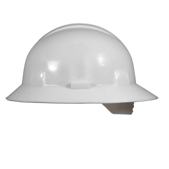 Casco Ala Ancha Dieléctrico con Suspensión Plástica Blanco JYRSA ECO-2008BK