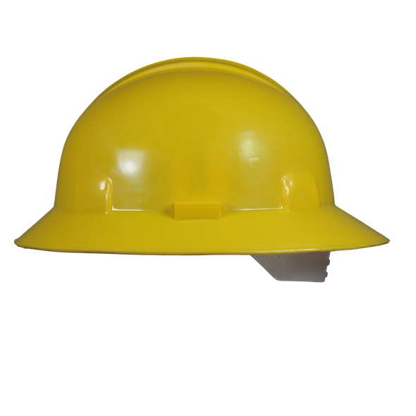 Casco Ala Ancha Dieléctrico con Suspensión Plástica Amarillo JYRSA ECO-2008AMK