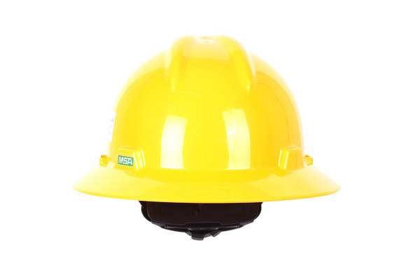 Casco Ala Ancha V-Gard con Suspensión Fas-Trac Amarillo MSA 10023676