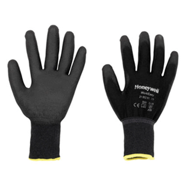 Guante Tejido de Poliéster y Recubrimiento Negro HONEYWELL 2100251