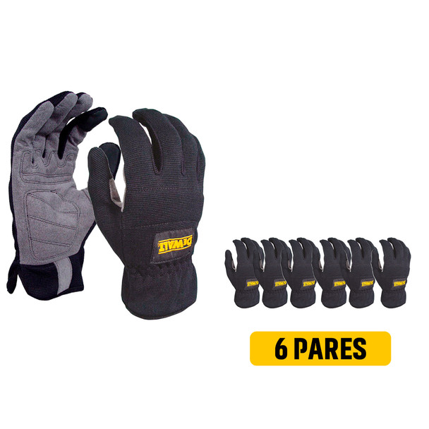 Guante de Uso General Resistente a la Abrasión T-L DEWALT DPG21 PAQ 6 PARES
