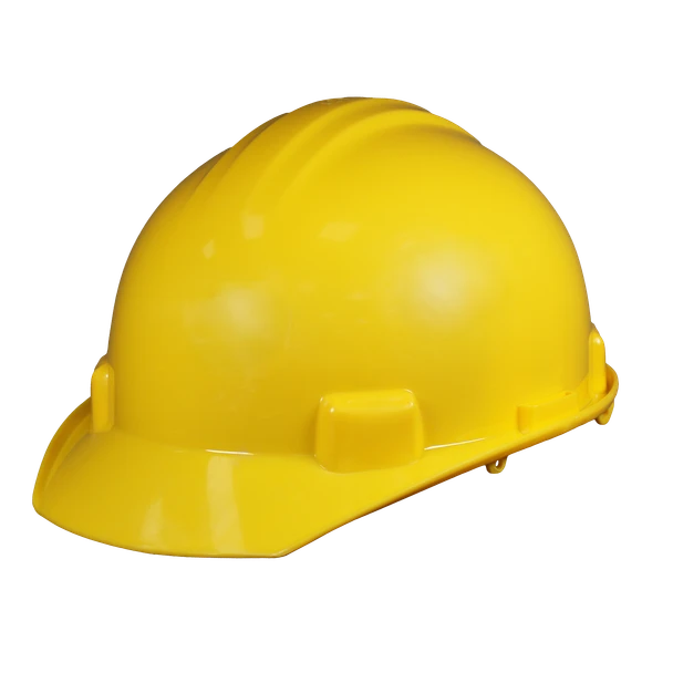 Casco Tipo Cachucha Dieléctrico con Suspensión Textil Amarillo JYRSA 2017AMK