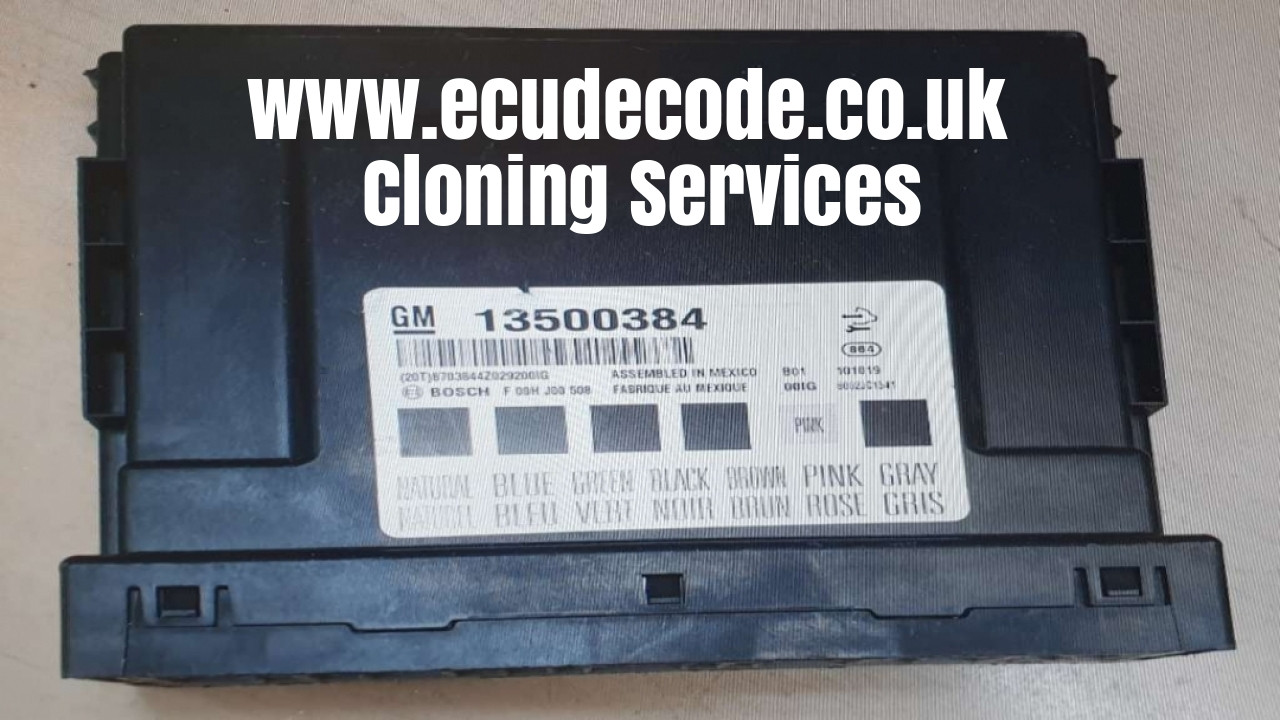 Vauxhall Body Control Unit Cloning Service