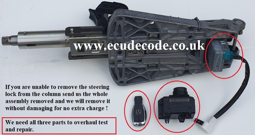 ESL removed without damage for no extra charge.
Mercedes W204 W207 W212 Steering Lock Recovery, Matching , Repair & Emulator Services (W204 W207 W212 ESL Repairs)