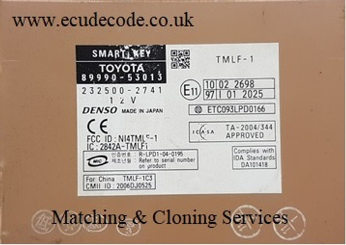 89990-53013 / 232500-2741 ECU Decode Services.