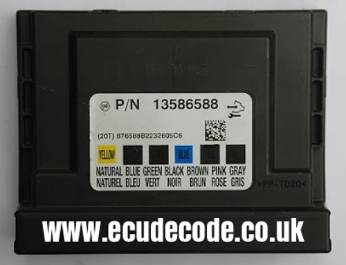 13588153 | VAUXHALL | OPEL | COMFORT MODULE | BCM | BODY CONTROL MODULE WITH CLONING SERVICE