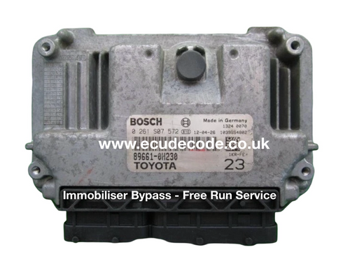 0261S07572 | 89661-0H230 | 1KR-FE | Citroen C1 | Peugeot 107 | Toyota Aygo Immobiliser Bypass Service