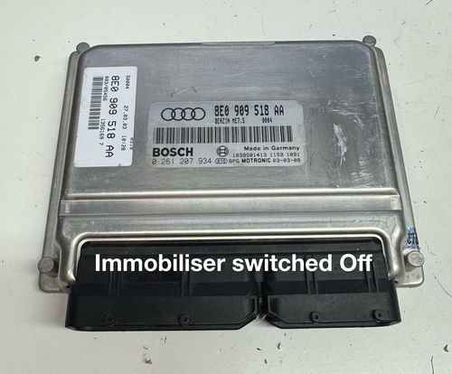 8E0909518AA   0261207934 ECU For Sale With Immobiliser Switched Off