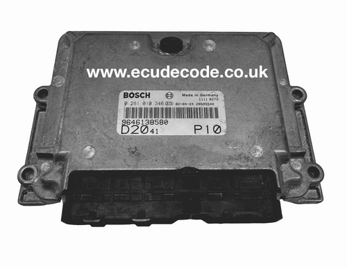 0 281 010 346 | 0281010346 | 96 461385 80 | 9646138580 | EDC15C7-2.21 | Peugeot Citroen Diesel Engine ECU