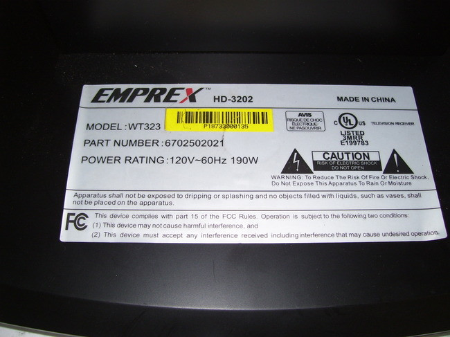 EMPREX HD-3202 WT323 LCD TV STAND (SCREWS INCLUDED) (#5652)