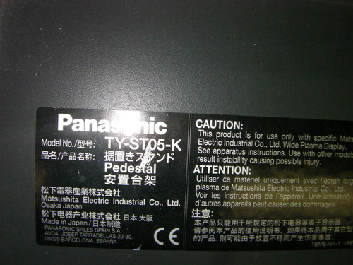 Panasonic TH-42PWD5 Stand / Base TY-ST05-K