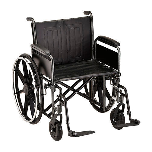 Nova 5241 24-inch Steel Wheelchair With Detachable Full Arm