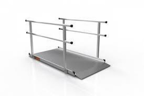 EZ Access Gateway 3G Solid Surface Portable Ramp with Two-Line Handrails 