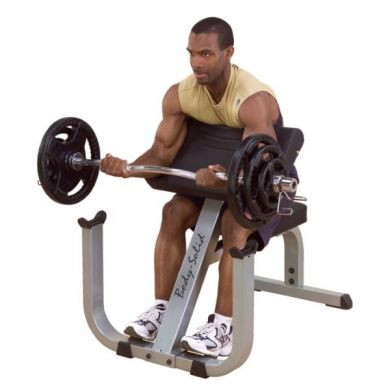 Body-Solid Heavy-Duty Preacher Curl Bench Fitness Depot