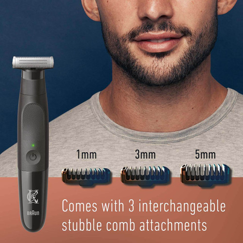 King C. Gillette Men's Style Master Cordless Stubble Trimmer with 4D Blade