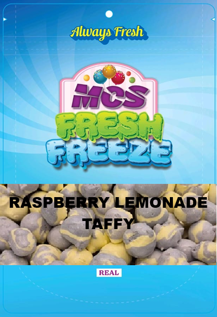 RASPBERRY LEMONADE SALT WATER TAFFY 12 BAGS