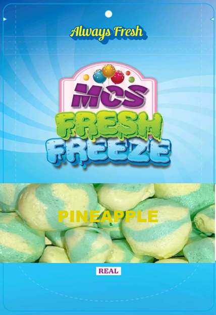 PINEAPPLE SALT WATER TAFFY FREEZE  BAGS