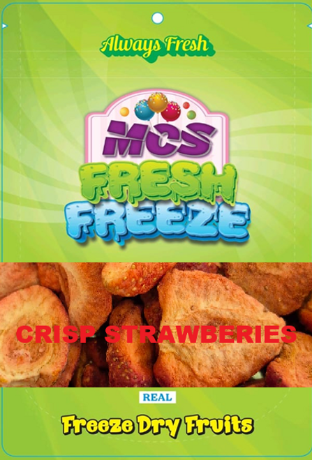 MCS CRISP REAL STRAWBERRIES 12 BAGS MCS CRISP REAL STRAWBERRIES 12 BAGS