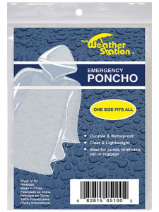 Weather Safety-Emergency Rain Poncho