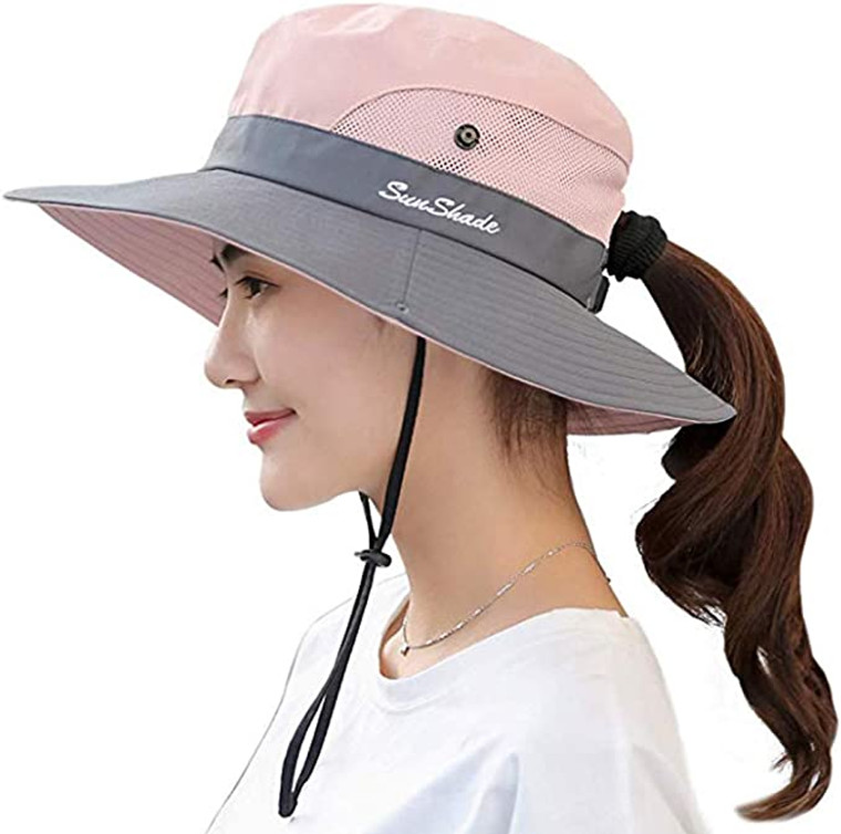 Sun Wear-UPF 50+ Women's Ponytail Sunhat