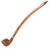 15" Curved Stem Engraved Rosewood Shire Pipe