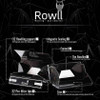 Rowll King Size Extra Slim Rolling Papers w/ Filters, Grinder & Rolling Surface