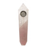 Clear Crystal / Rose Quartz - Duo Crystal Pipe