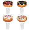 12PC DISPLAY - Pulsar Donuts Herb Slide - 14mm M - Assorted Colors