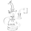 Pulsar Kicked Back Recycler Rig - 7.5" - 14mm F - Clear