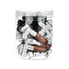 30PC JAR - Mini Metal Hand Pipe w/ Wooden Mouthpiece - 2" - Assorted Colors