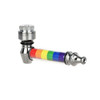 25PC Jug - Aluminum Hand Pipe - 3" - Rainbow