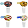 Retro Candy Stripped Bowl 14mm - Assorted Colors